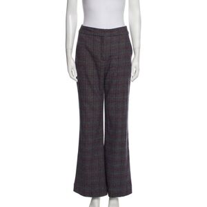 Veronica Beard Multicolor Plaid Trousers